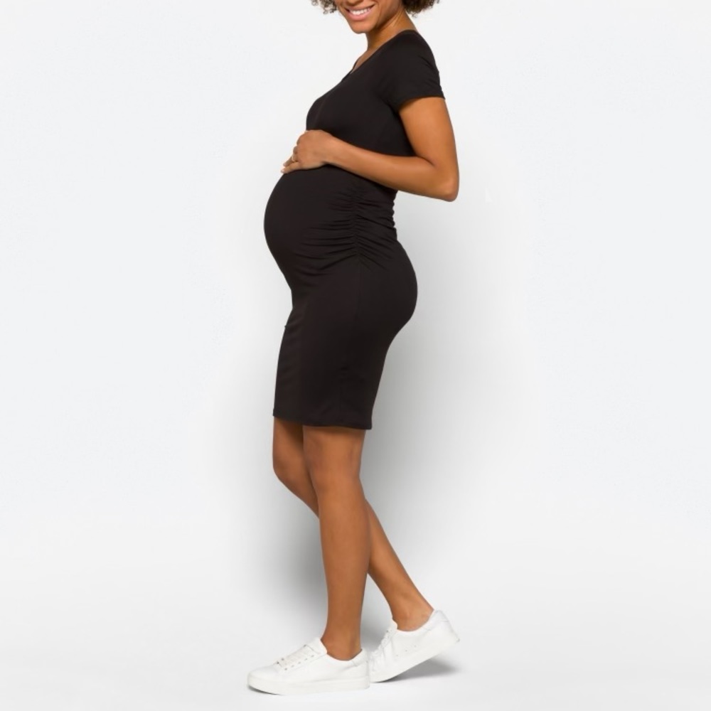 Full Moon Black Maternity Dress